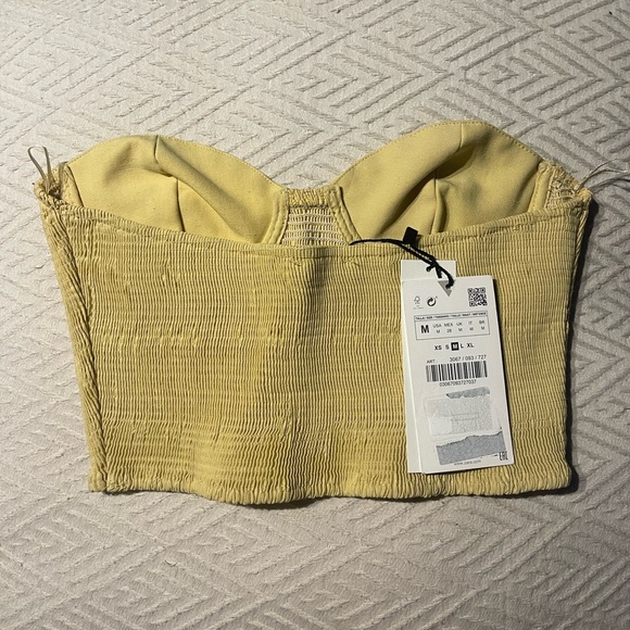 Zara linen blend crop top - Picture 3 of 3